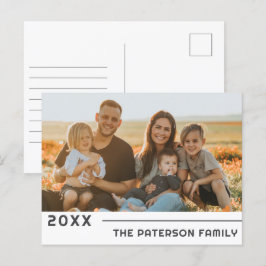 Foto av Namn i den moderna minimalistfamiljen Helg Vykort