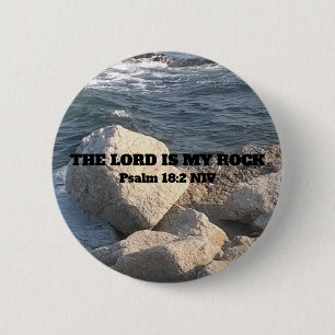 Foto av Ocean Herren är min Sten bible Verse Knapp