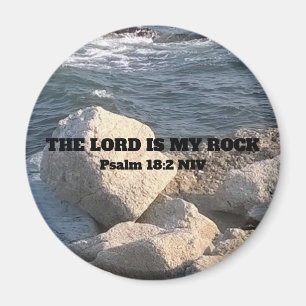 Foto av Ocean Herren är min Sten bible Verse Magnet