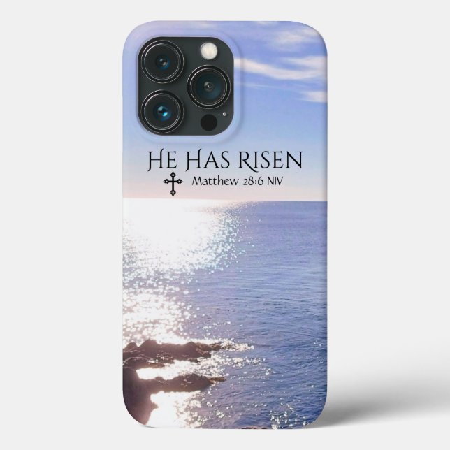 Foto av Ocean Kristus har Risen Bible Verse Påsk (Baksida)