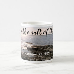 Foto av oceanen Du är jordens salt Kaffemugg