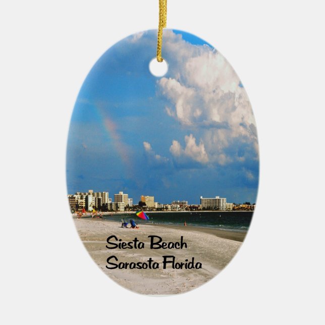 Foto av olika områden av Förenta staterna Julgransprydnad Keramik (Framsidan)