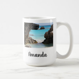 Foto av ön Kusten och Tropiska havet Kaffemugg