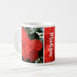 Foto av Orange Dubbla Hibiscus eget namn Kaffemugg