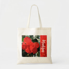 Foto av Orange Dubbla Hibiscus eget namn Tygkasse