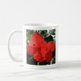 Foto av Orange Dubbla Hibiscus Flower Bible Verse Kaffemugg
