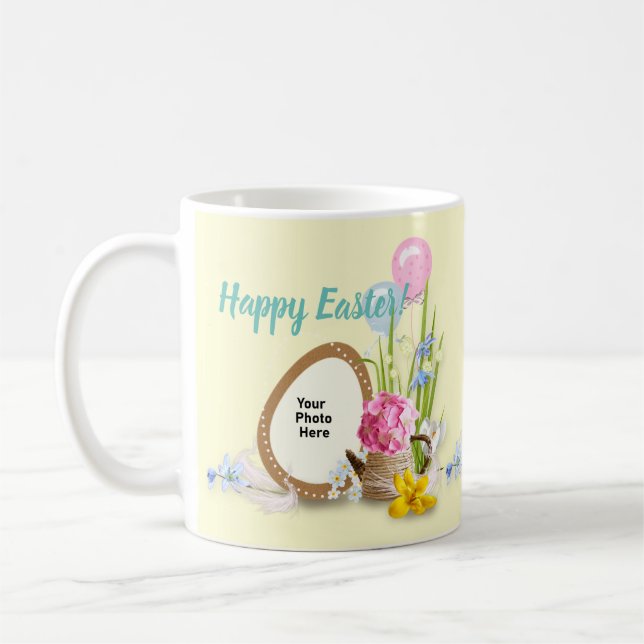 Foto av påsk Chocolate Egg & Balloons Kaffemugg (Vänster)