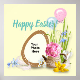 Foto av påsk Chocolate Egg & Balloons Poster