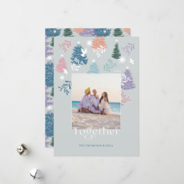 Foto av Pastel Julgran Forest Family Julkort