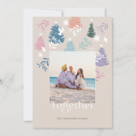 Foto av Pastel Julgran Forest Family Julkort