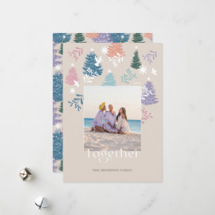 Foto av Pastel Julgran Forest Family Julkort
