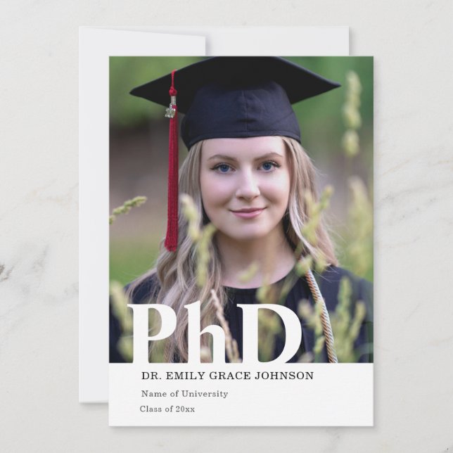 Foto av Phd-doktorat studenten grad universiteten  Meddelande (Framsida)