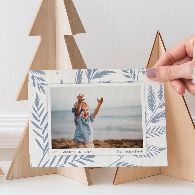 Foto av pressat botaniskt Vågrät Julkort (Skapare uppladdad)