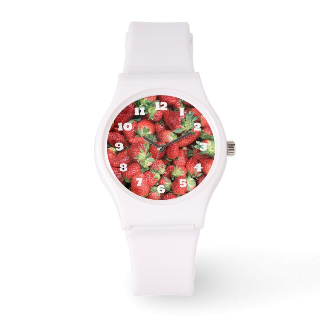Foto av Red Juicy Strawbär Armbandsur (Framsida)