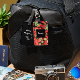 Foto av Red Juicy Strawbär Bagagebricka