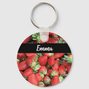 Foto av Red Juicy Strawbär Nyckelring