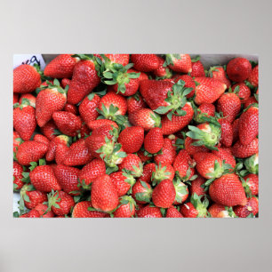 Foto av Red Juicy Strawbär Poster
