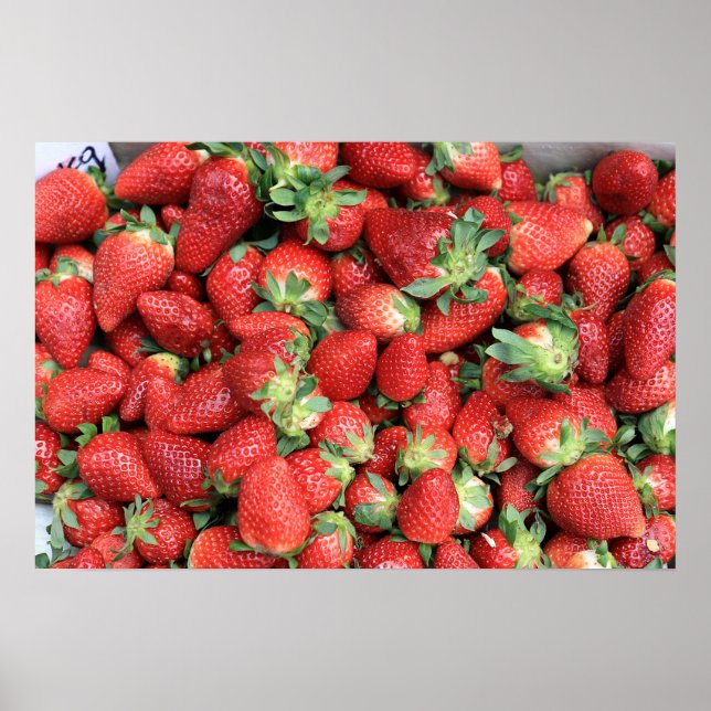 Foto av Red Juicy Strawbär Poster (Framsidan)