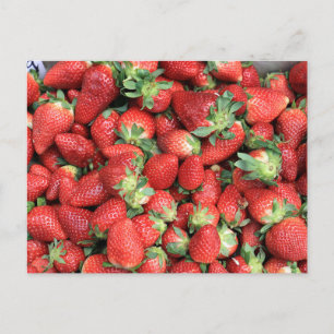 Foto av Red Juicy Strawbär Vykort