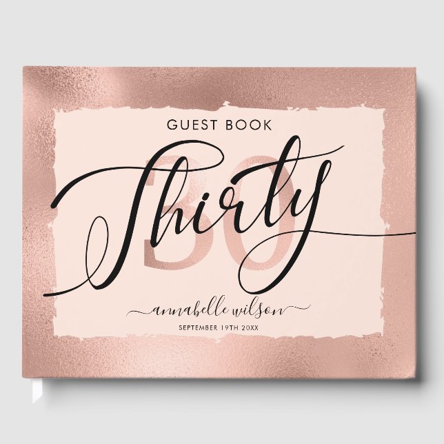 Foto av ro guldfoil 30års födelsedag gästböcker (Framsida)