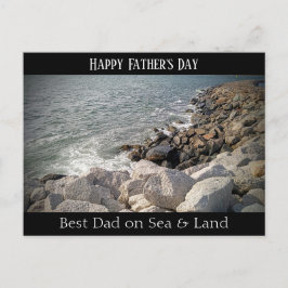 Foto av Rocky Ocean Shore Best Pappa Vykort