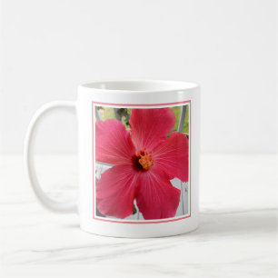 Foto av Rosa Hibiscus Flower Bible Verse Dotter Kaffemugg