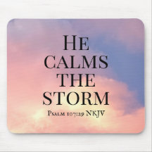 Foto av Rosa Himlar Han Lugnar Storm Bible Verse