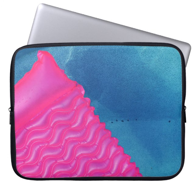 Foto av rosa uppblåsbart leksak laptop fodral (Framsidan)