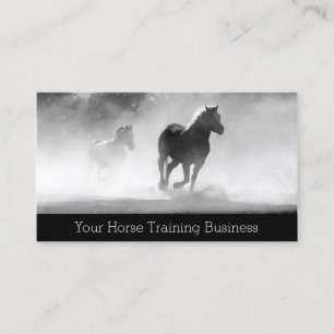 Foto av Running Horses - Trainer - Affärskort Visitkort