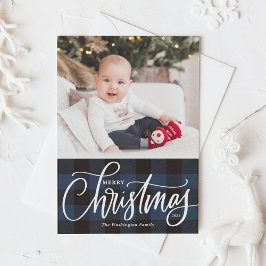 Foto av Rustic Blue Play God jul Julkort