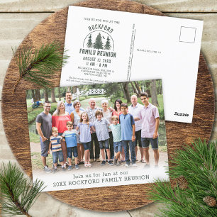 Foto av Rustic Family Reunion Forest Träd Vykort