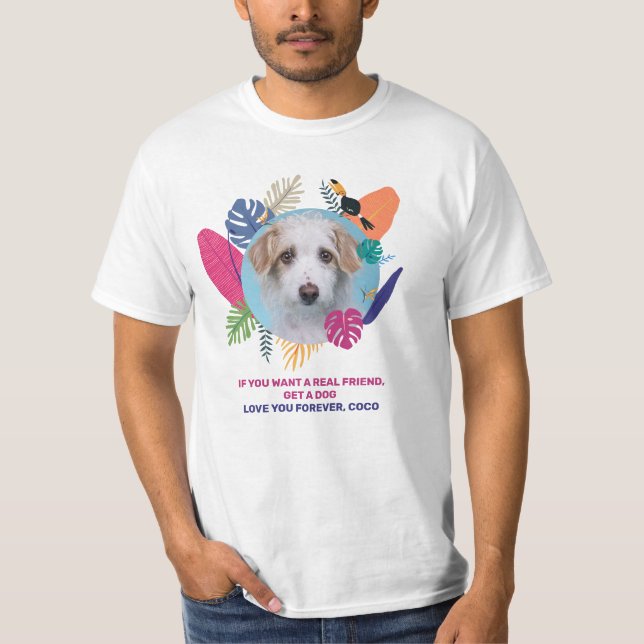 Foto av sällskapsdjur, redigerbar design av ram fr t shirt (Framsida)