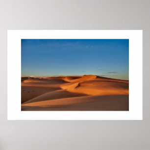 Foto av sanddyner poster