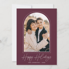 Foto av Snowy Arch Vin Glad helg Julkort