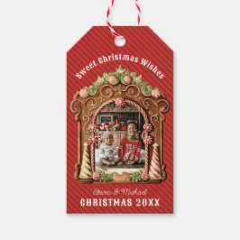 Foto av sötgingerbröd presentetikett