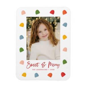 Foto av sötsaker och Merry Gumdrops Magnet