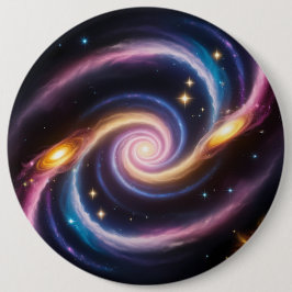 Foto av stjärnor och galaxer av olika färg knapp