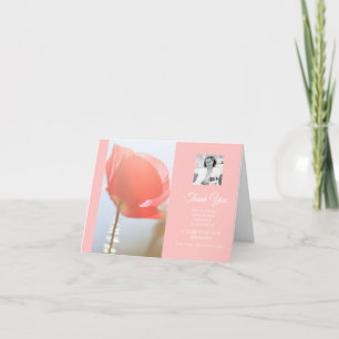 Foto av Sympathy Tack Elegant Red Poppy Kort