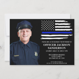 Foto av Thin Blue Line Polisen Pension Party Inbjudningar