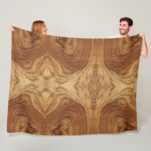Foto av träslag Rustic Teak Wood Struktur Wood Gra Fleecefilt