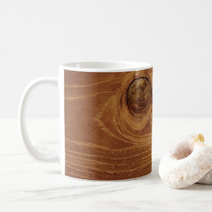 Foto av träslag Rustic Teak Wood Struktur Wood Gra Kaffemugg