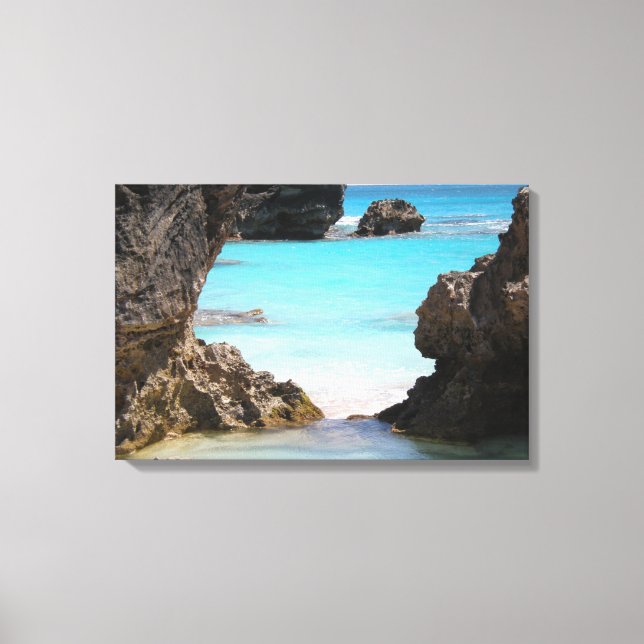 Foto av Tropical Island Kusten & Sea Canvastryck (Framsida)