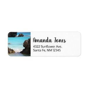 Foto av Tropical Island Kusten & Sea Returadress Etikett