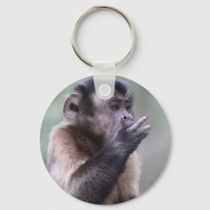 Foto av tuftad Capuchin Monkey Nyckelring