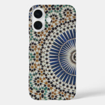 Foto av vacker marockansk mosaikplatta