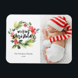 Foto av vattendfärg Holly WandeGod jul Photo Magnet<br><div class="desc">Ta med dig en gnutta helgdag till ditt hem med Anpassadet Photo jul Magnet! Med den här magneten får du perfekt att visa omhuldade minnen. Du kan anpassa den med ditt favoritfoto, skapar det som ett unikt tillägg till din helgdag-dekoration. En idealisk gåva till familj och vänner - skapa minnesvärda...</div>
