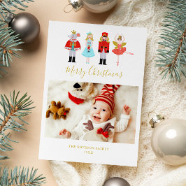 Foto av vattenfärgen Jul Nutcracker Julkort