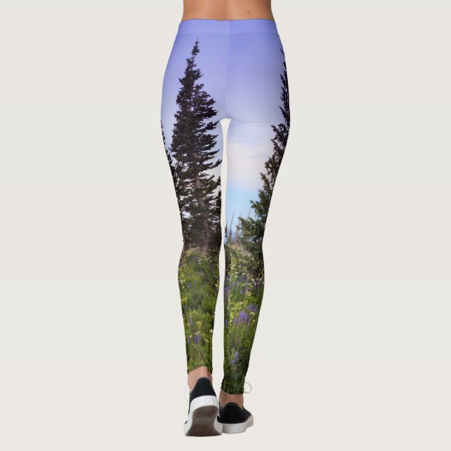 Foto av vilda blommor leggings (Baksida)