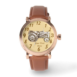 foto av vintage massey fergison-traktor armbandsur