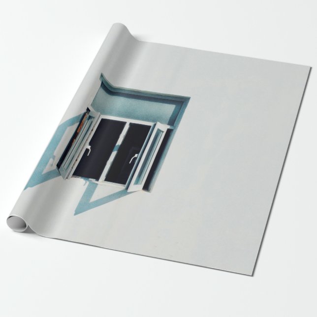 FOTO AV VITGLASPANELFÖNSTER PRESENTPAPPER (Utrullad)